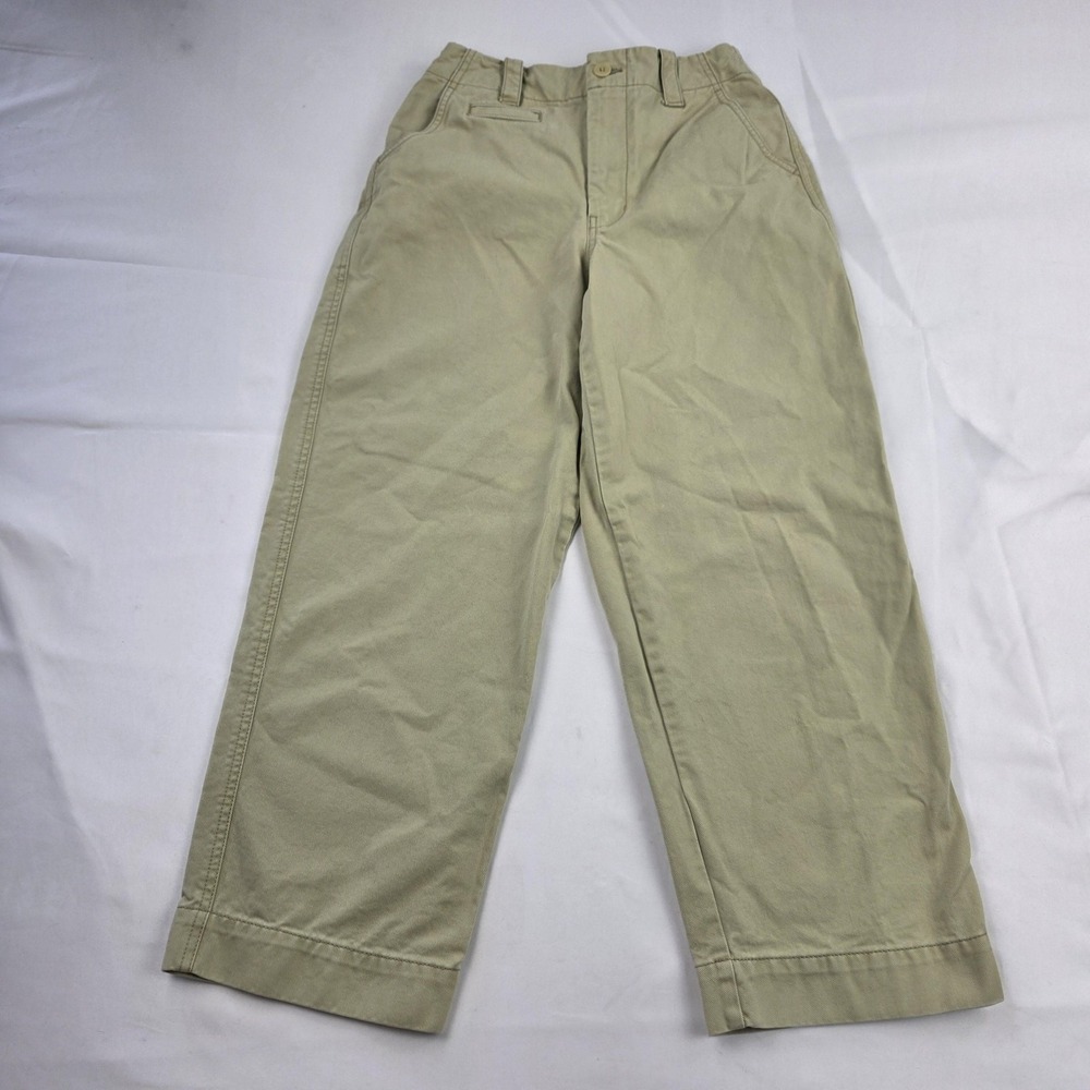 Madewell Pants Womens 0 Beige Wide Leg Chino Twill Adjustable Waist Casual